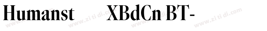 Humanst521 XBdCn BT字体转换